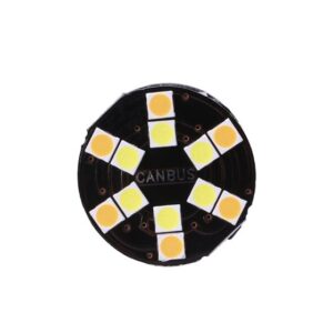 1156 7506 No Hyper Flash Super Canbus LED Bulbs Amber (2 Pack)