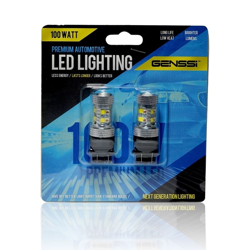 3157 3057 4157 3156 LED Tail Light Switch-Back Amber White Bulbs (2 Pack) - Image 7