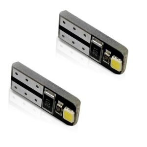 194 168 W5W T10 LED Bulbs 2 SMD CANBUS Thin (2 Pack)