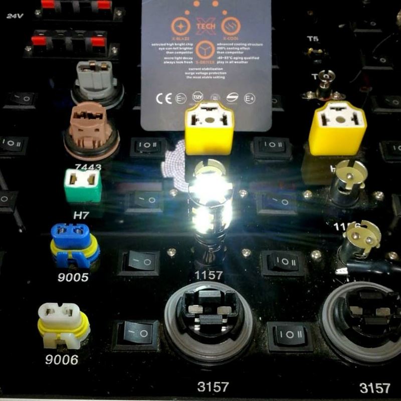 3157 3057 No Hyper Flash Super Canbus LED Bulbs Amber White (2 Pack) - Image 5