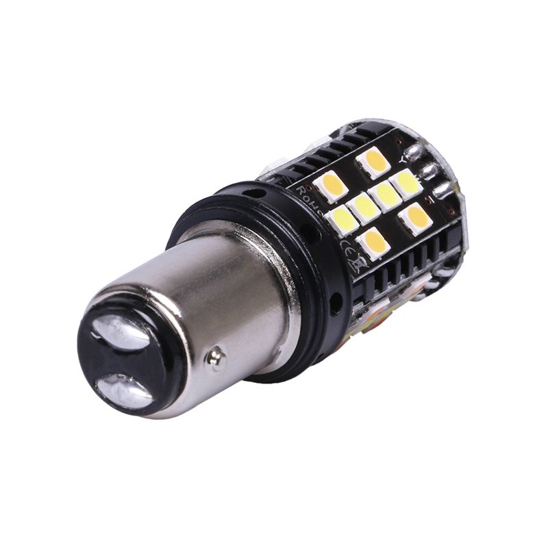 1157 No Hyper Flash Super Canbus LED Bulbs Amber White (2 Pack) - Image 5