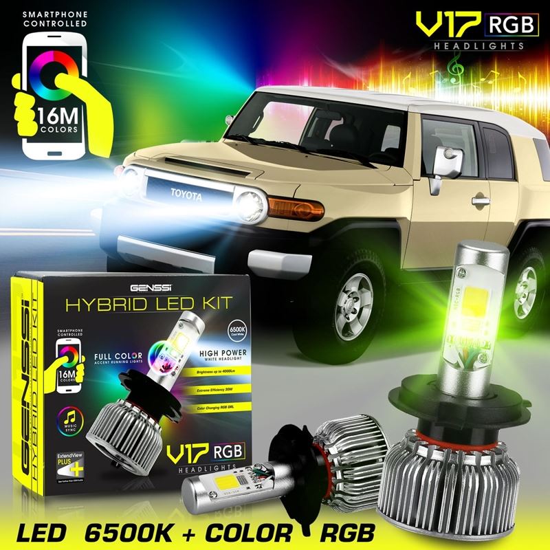5202 V17 2-IN-1 RGB Color Shifting Demon Eye + V17 Turbo LED Conversion Kit - Image 10