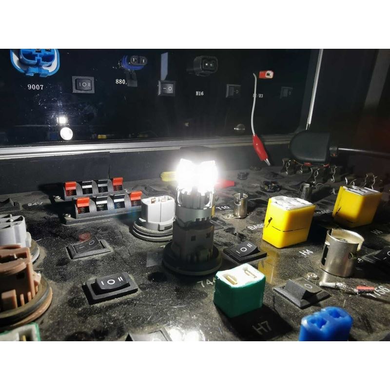 7440 7443 White LED Bulb with Backup Reverse Light Error Free (2 Pack) - Image 5