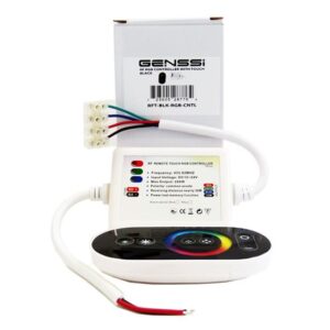LED Strip RGB Controller RF Wireless Touch Color Wheel Black