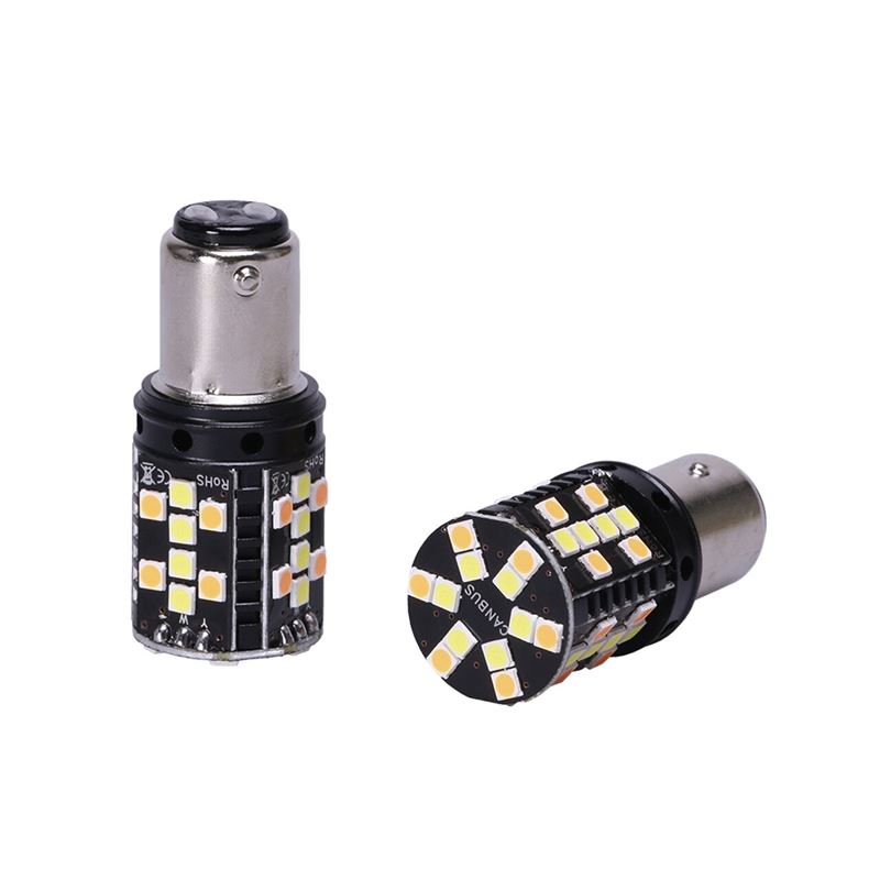 1157 No Hyper Flash Super Canbus LED Bulbs Amber White (2 Pack) - Image 7