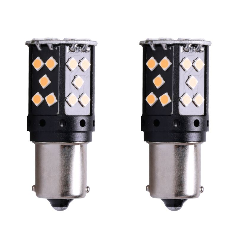1156 7506 No Hyper Flash Super Canbus LED Bulbs Amber (2 Pack) - Image 4