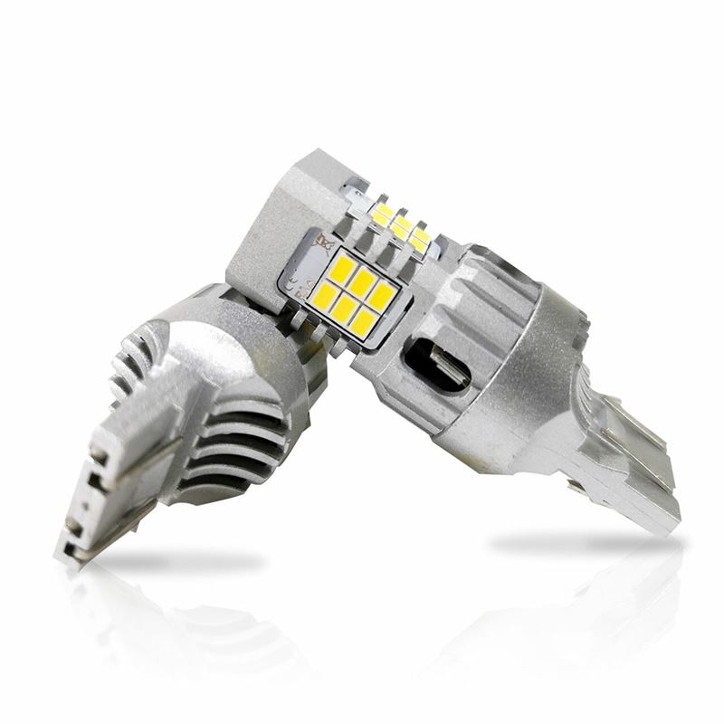 7440 7443 White LED Bulb with Backup Reverse Light Error Free (2 Pack) - Image 3