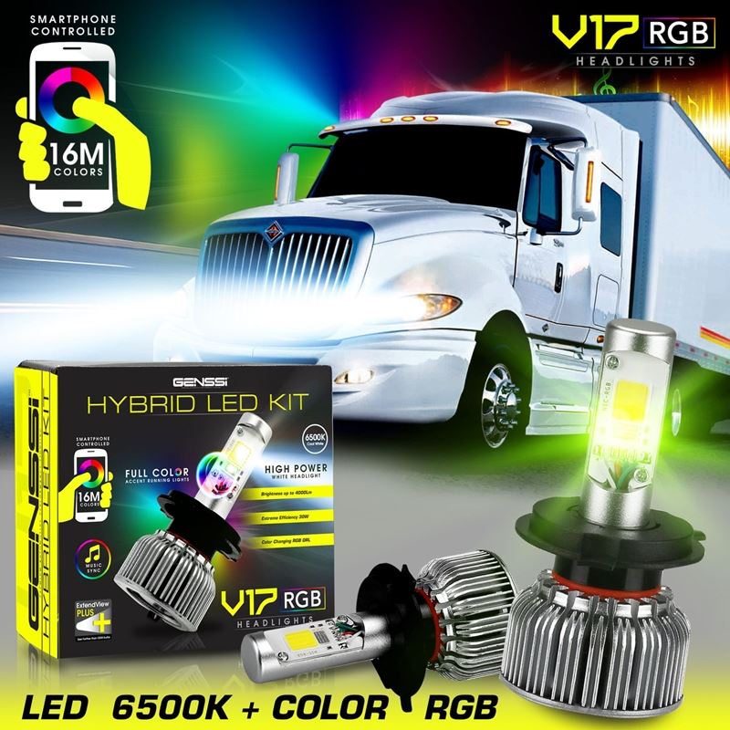 5202 V17 2-IN-1 RGB Color Shifting Demon Eye + V17 Turbo LED Conversion Kit - Image 11