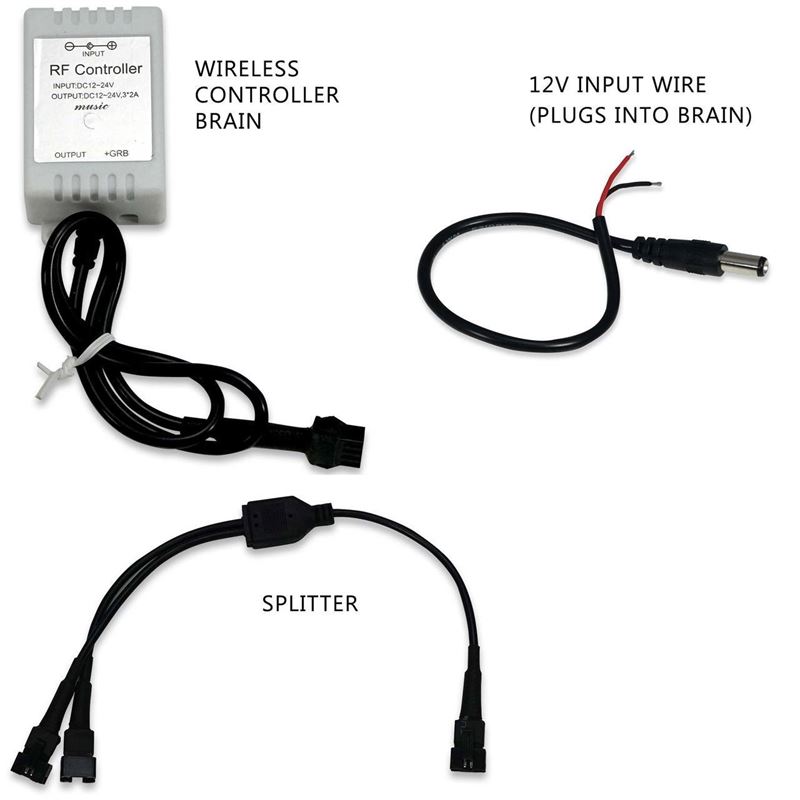 8 Module 48 LED RGB Color Wireless Exterior Truck Bed Rock Lights - Image 5