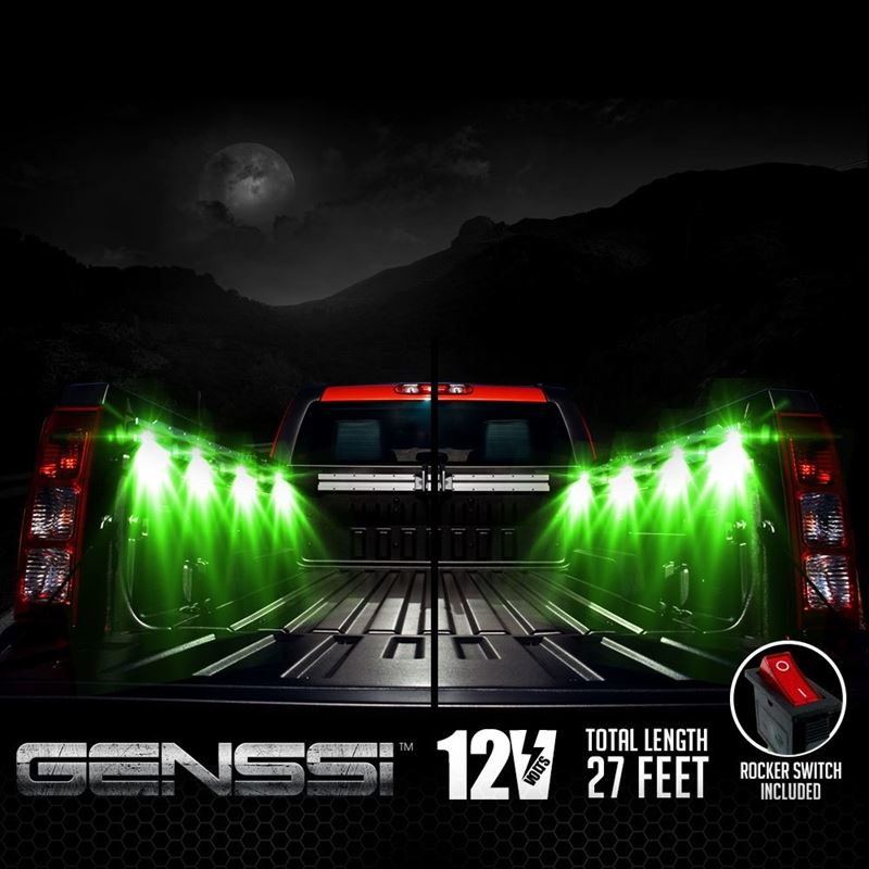 8 Module 48 LED RGB Color Wireless Exterior Truck Bed Rock Lights - Image 3