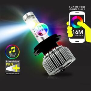 9004 V17 2-IN-1 RGB Color Shifting Demon Eye + V17 Turbo LED Conversion Kit
