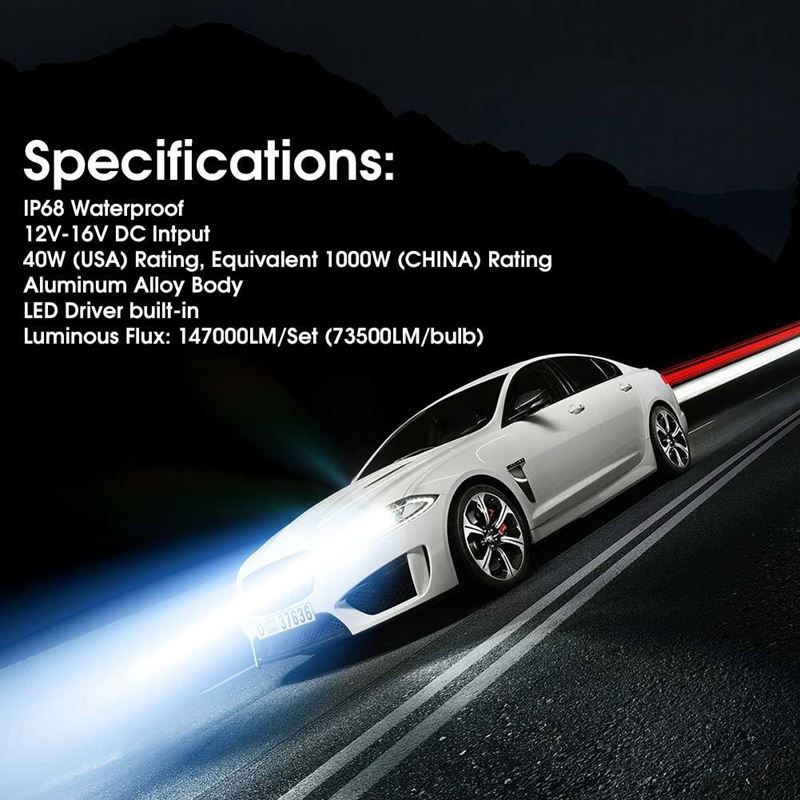 880 C6 LED KIT – Dual Sided 7600 Lumen LED Conversion Kit - Image 6