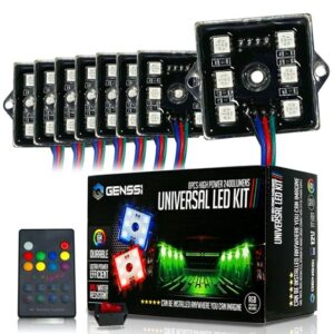 8 Module 48 LED RGB Color Wireless Exterior Truck Bed Rock Lights