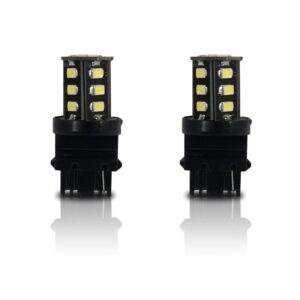 3056 3157 LED Bulb with Backup Reverse Light Flasher Flashing Pattern (2 Pack)