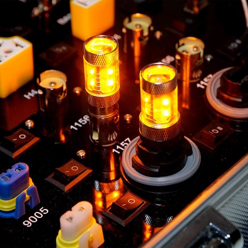 3157 3057 4157 3156 LED Tail Light Switch-Back Amber White Bulbs (2 Pack) - Image 10