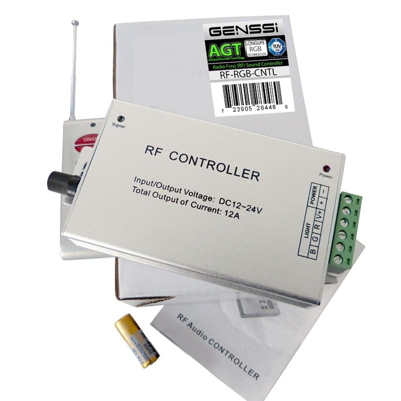 LED Strip RGB Controller RF Wireless w/Music Sensor - Image 6