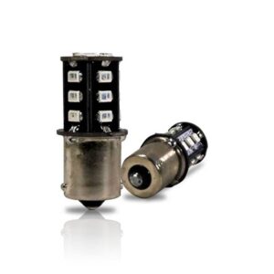 1156 LED Bulb with Brake Light Flasher Flashing Pattern (2 Pack)